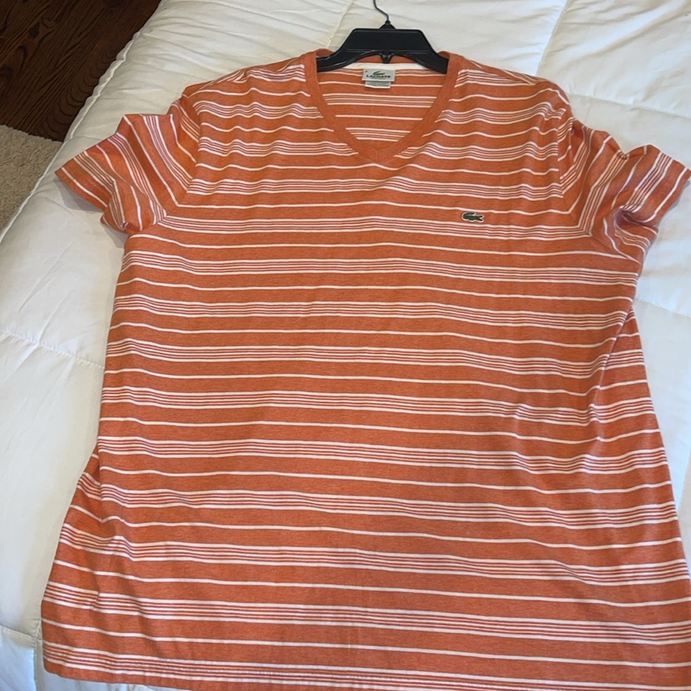 Lacoste striped  shirts bundle green/orange/ red/ white good condition 3xl - Picture 3 of 10